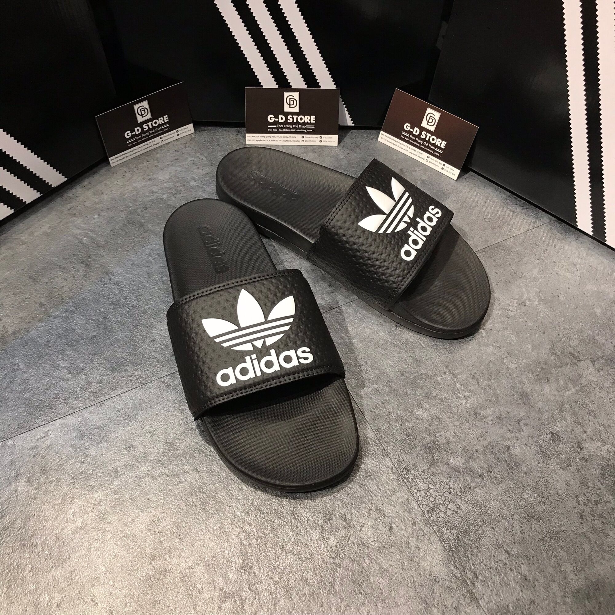 Dép Adidas Mono Đế Mềm Siêu Êm - Dép quai ngang - Dép quoai ngang - Fullbox
