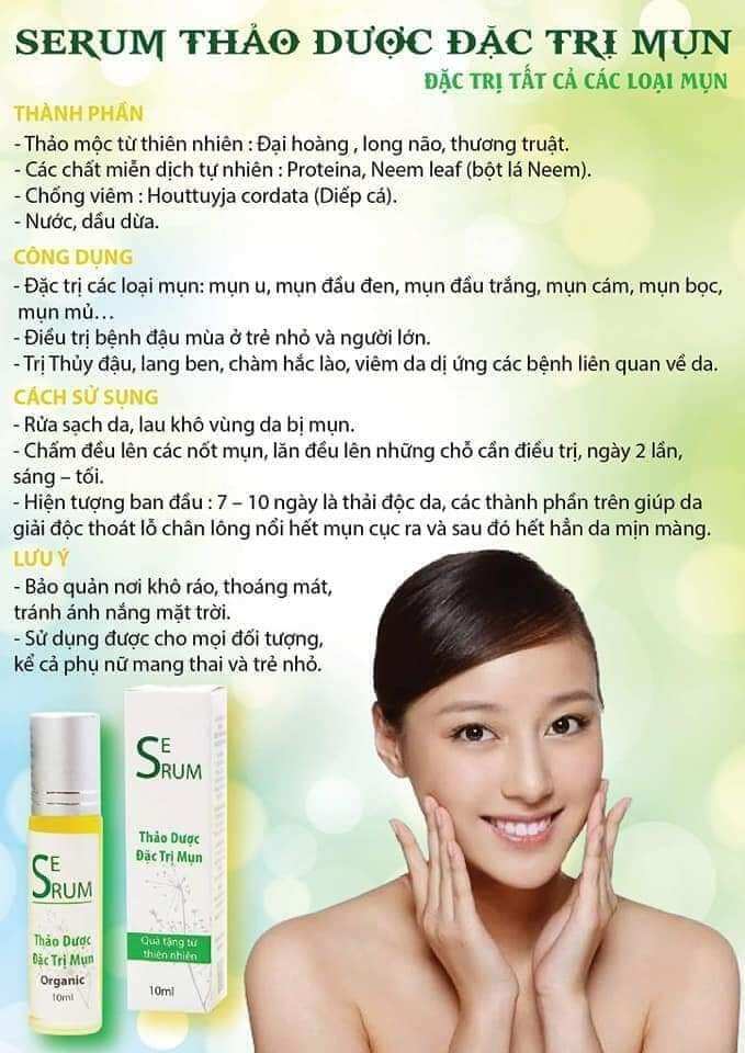Serum mụn Trần Mao  - chiết xuất từ thảo mộc