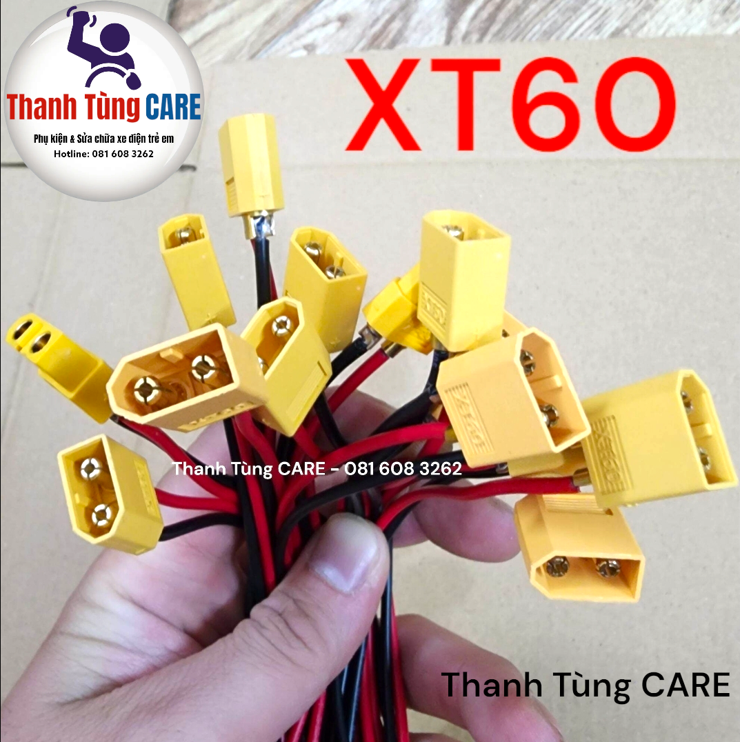 [XT60 Hàn Sẵn Dây] Rắc XT60 đã hàn sẵn dây cho xe điện, đồ dùng điện