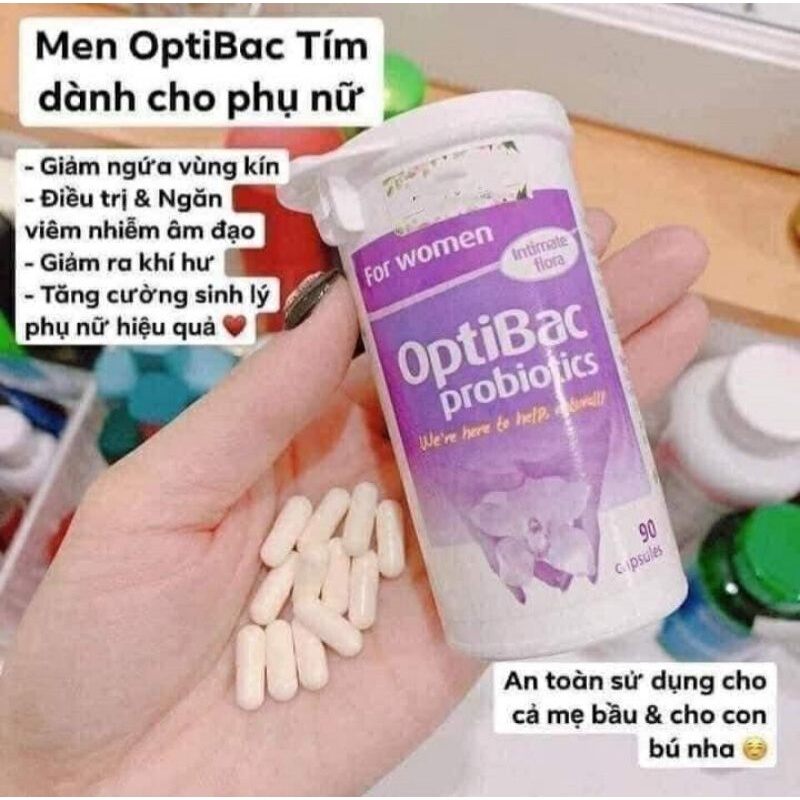 Men vi sinh Optibac tím (Optibac For Women) 90 viên chuẩn UK