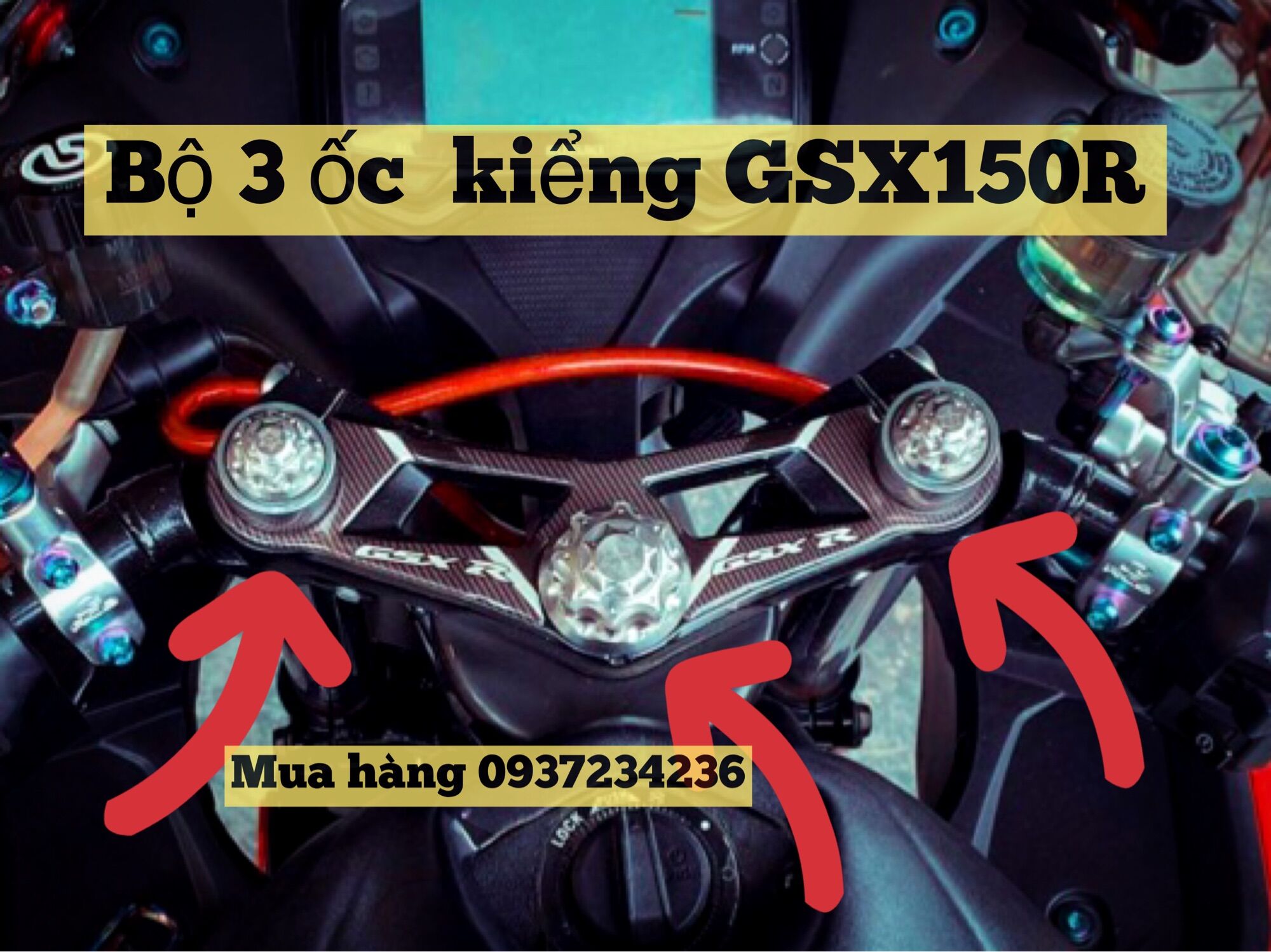 BỘ ỐC CHẢNG BA - ỐC TY PHUỘC GSX150 - R150 GSX150