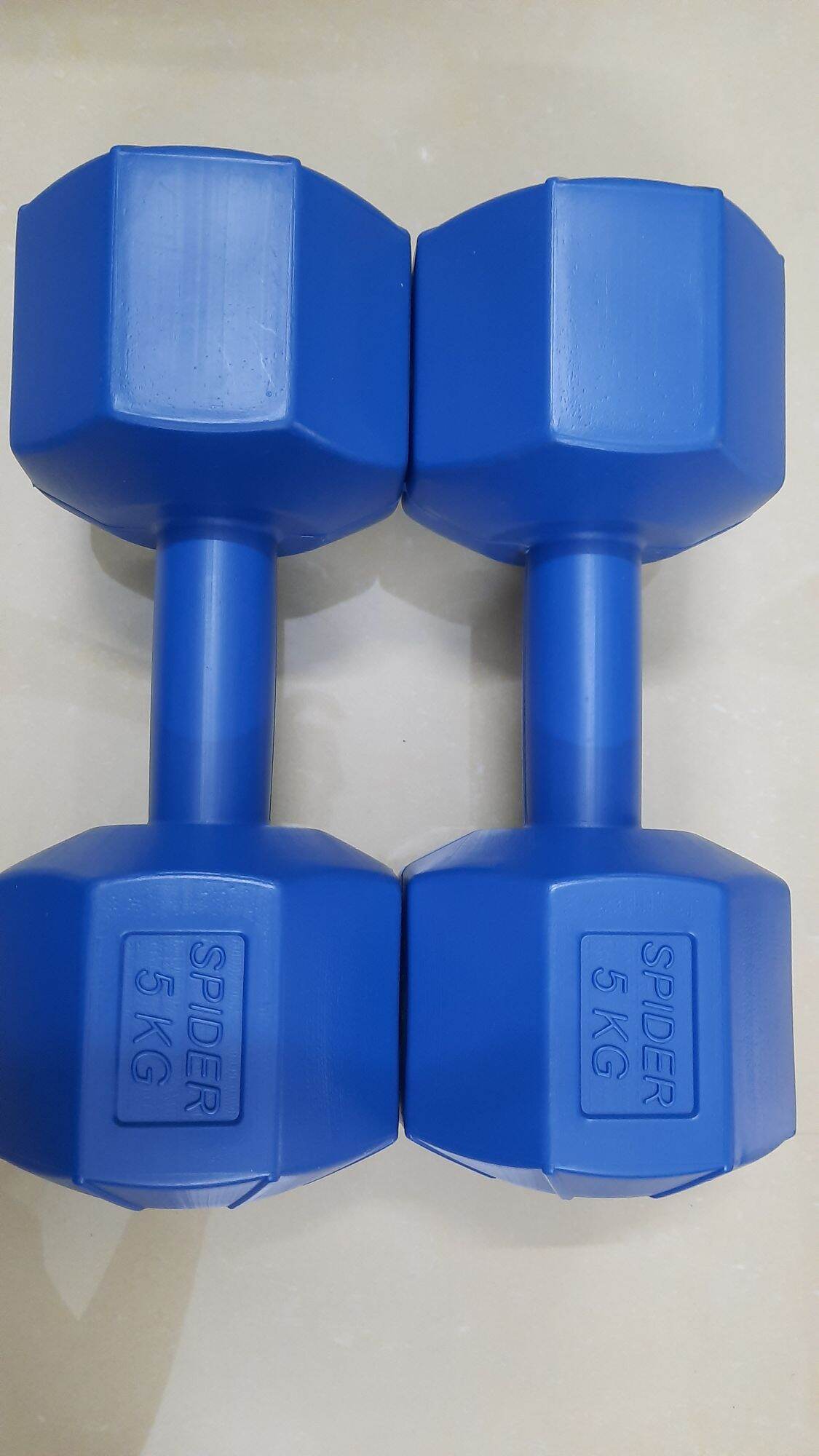 TẠ NHỰA 5KG HÌNH BÁT GIÁC ( NHỒI SẴN)