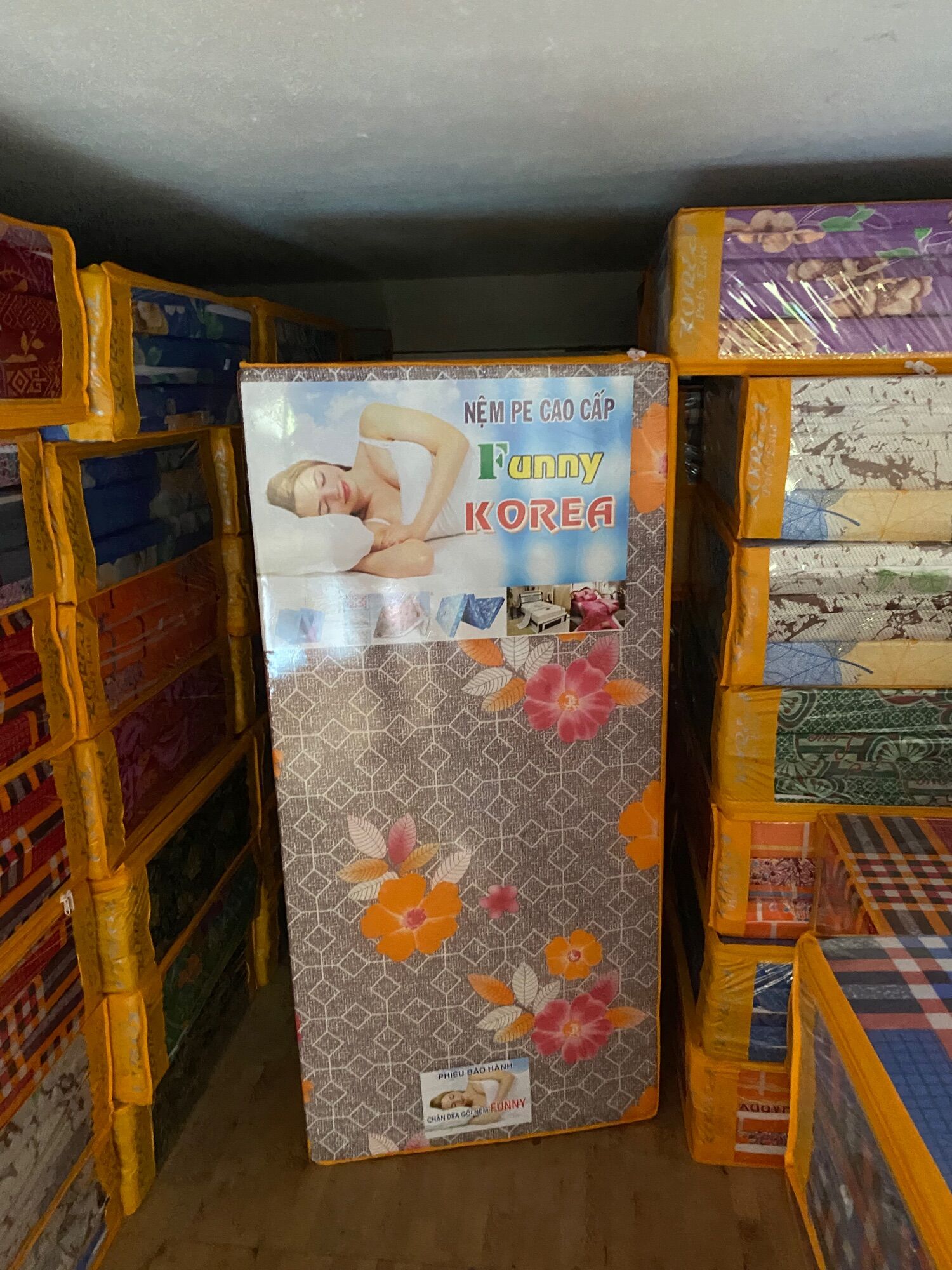 Nệm xếp gấp 3 tấm kích thước 1m*2m