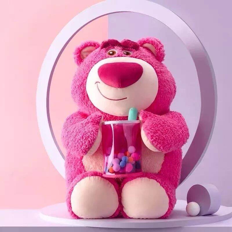 Gấu dâu đội quả dâu chính hãng Miniso thơm mùi dâu mềm mịn