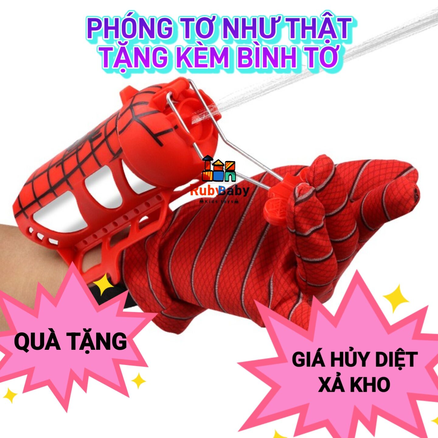 Đồ chơi bắn tơ nhện đồ chơi Người Nhện Spider Man độc lạ cho bé, đồ chơi trẻ em