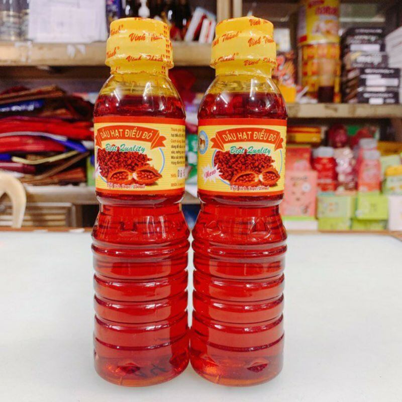 Dầu hạt điều đỏ vinh thành chai 250ml
