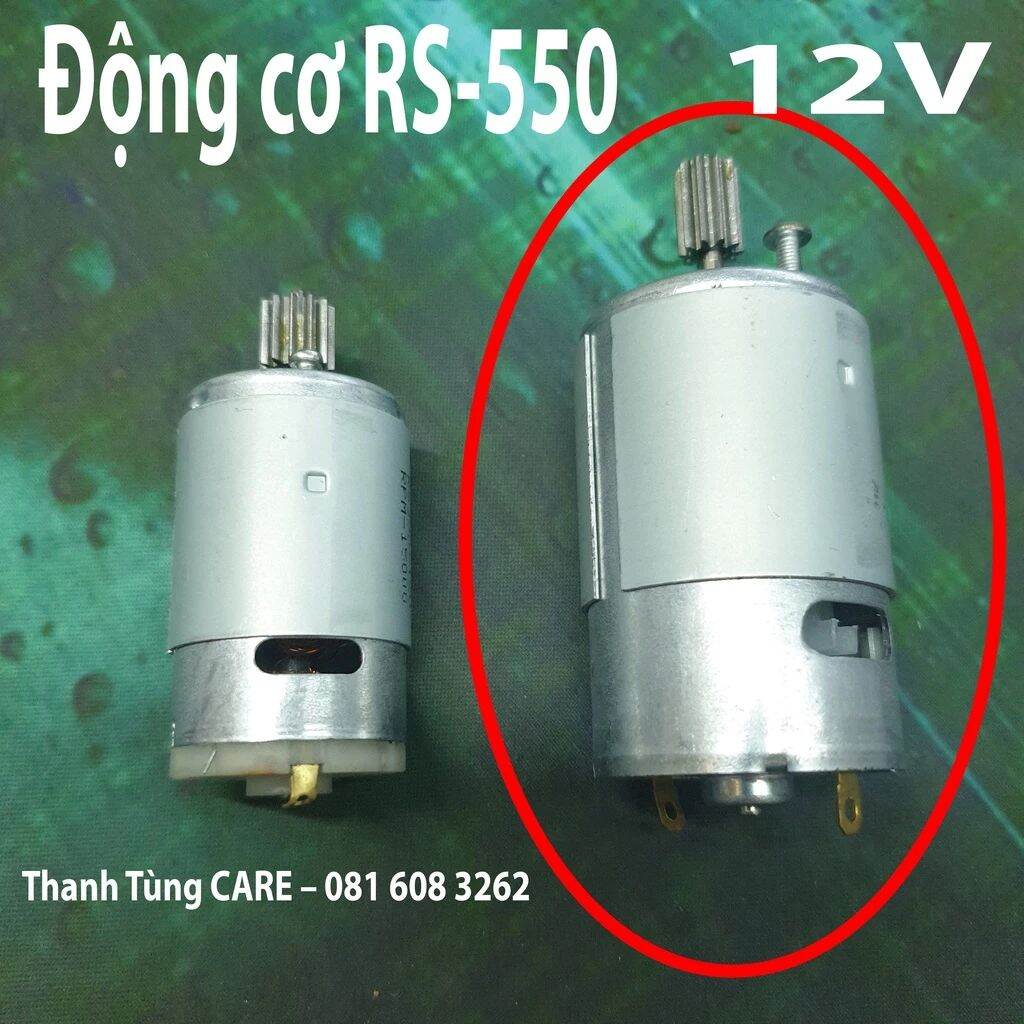 [Mô tơ] Động cơ xe điện trẻ em RS-390/550 - 6V/12V - Mô tơ RS390/550 dùng cho xe điện trẻ em 6V/12V tốc độ cao