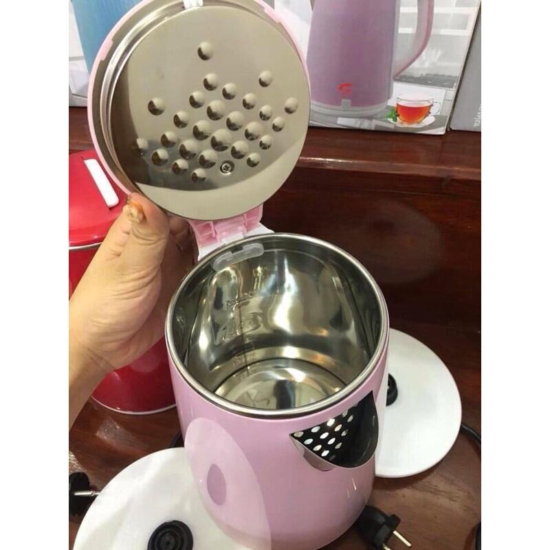 Ấm Siêu Tốc 2 Lớp Thái Lan 2,5 Lít Bình Đun Siêu Tốc Công Suất 1500W Sôi Nhanh An Toàn Tiện Dụng