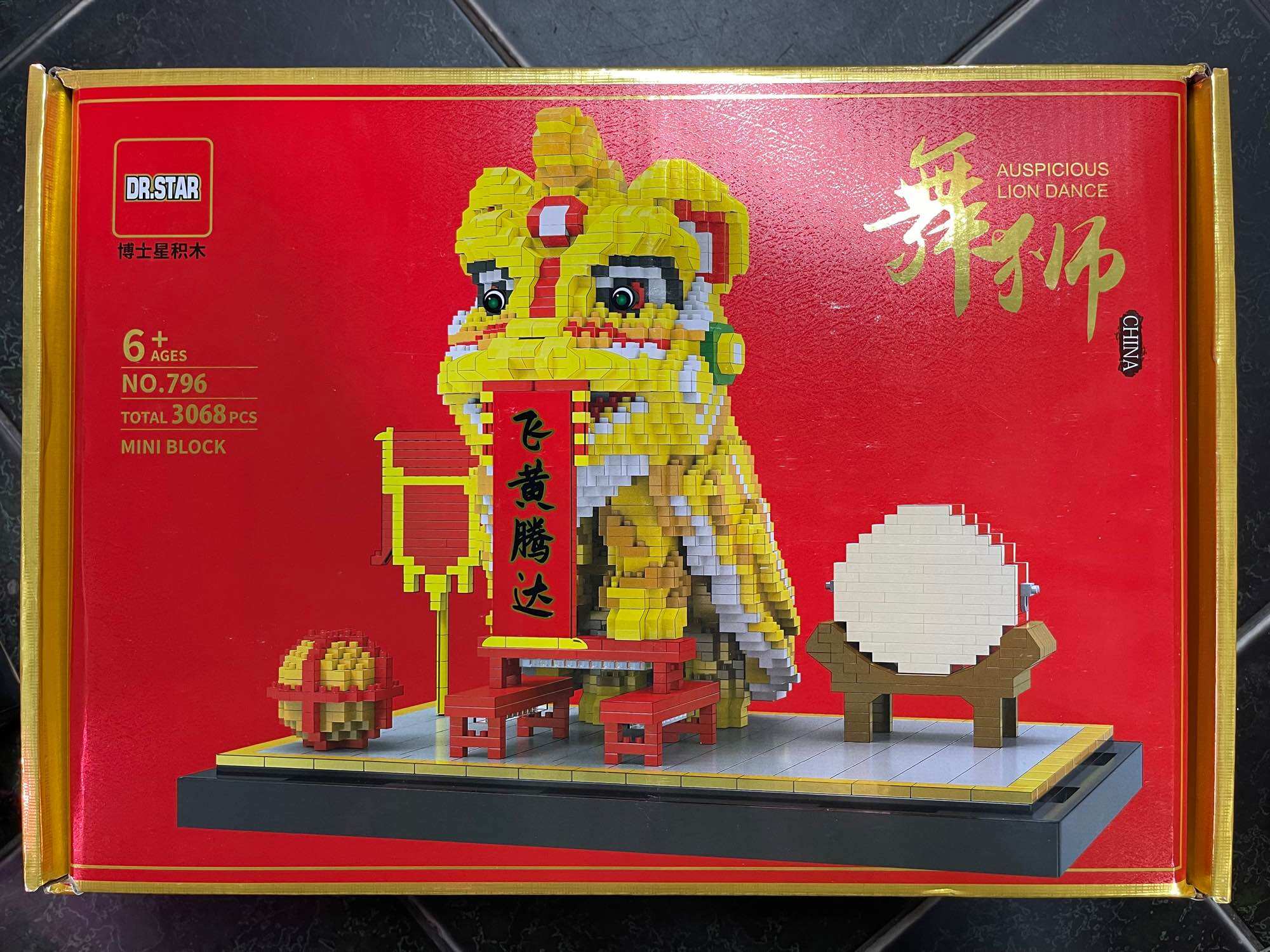Xếp hình các mẫu lân cho ngày tết