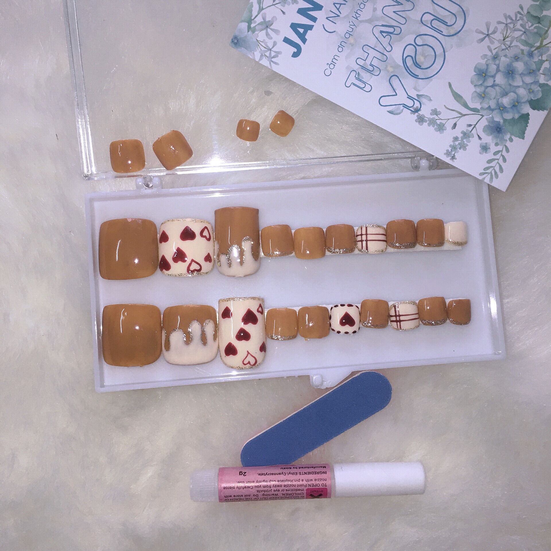 A1 nailbox / móng úp chân/ móng chân giả giá rẻ