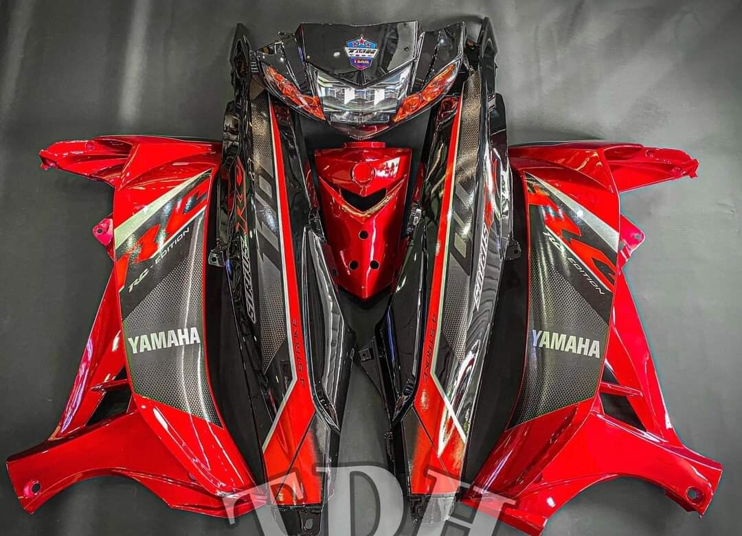 Tem rời sirius đỏ đen rc, tặng kèm set logo, decal chất lượng tốt , tem 3 lớp không bay màu