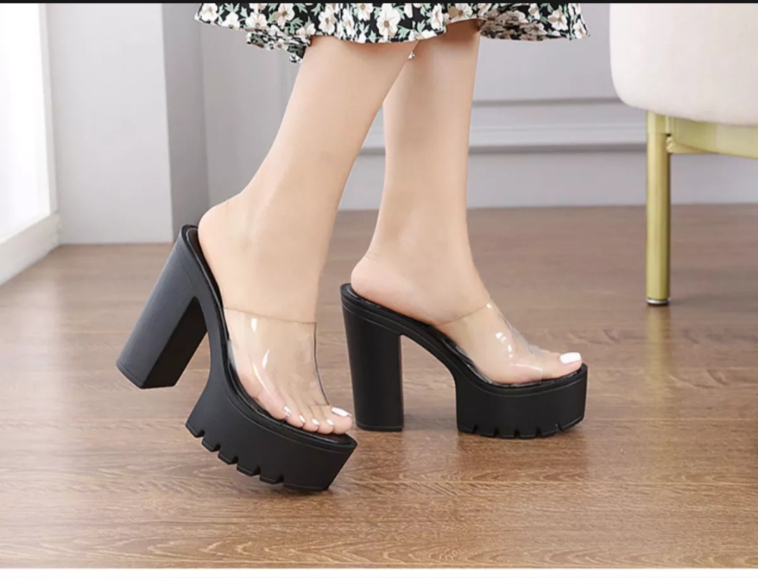 Guốc đế thô PU quai mika siêu nhẹ sang chảnh