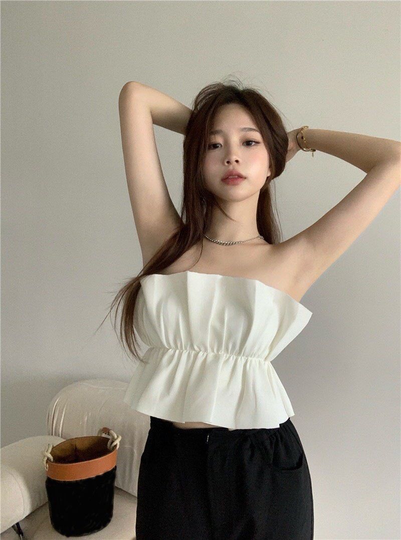 Áo cúp hở chít eo