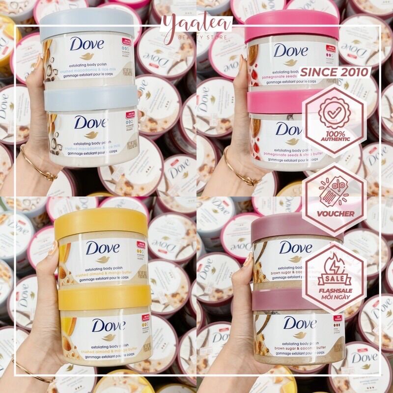 Tẩy tế bào chết dove body polish