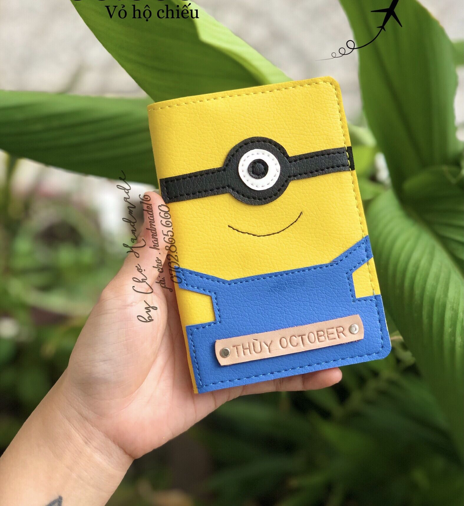 Bao hộ chiếu MINION, bọc hộ chiếu , bao da hộ chiếu , vỏ hộ chiếu