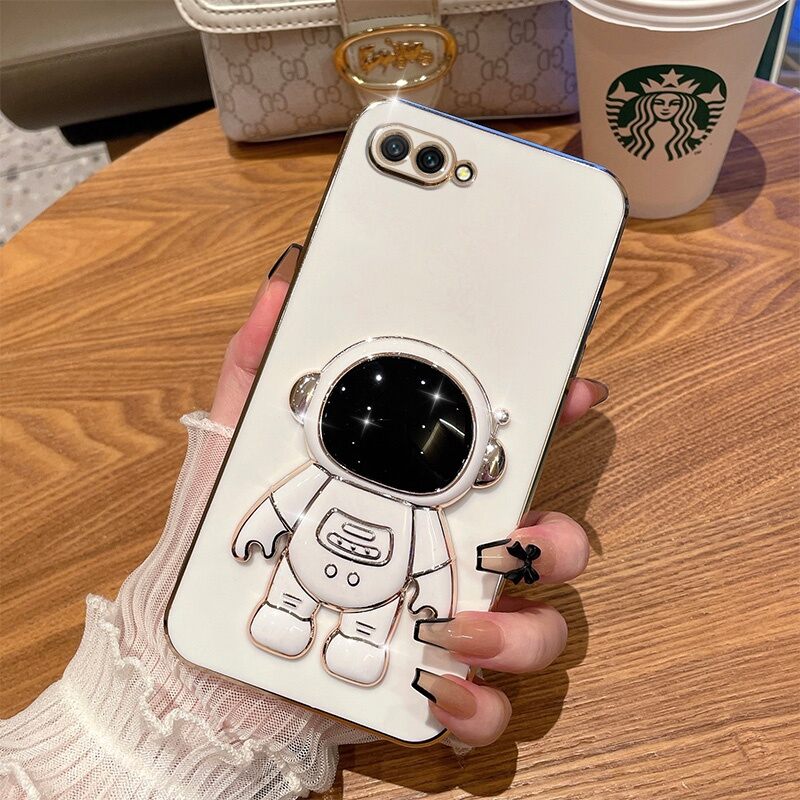 ốp lưng iphone 6Plus, iphne 7Plus,  iP 8Plus  iphone X, Iphone 11 phi hành gia giá đỡ
