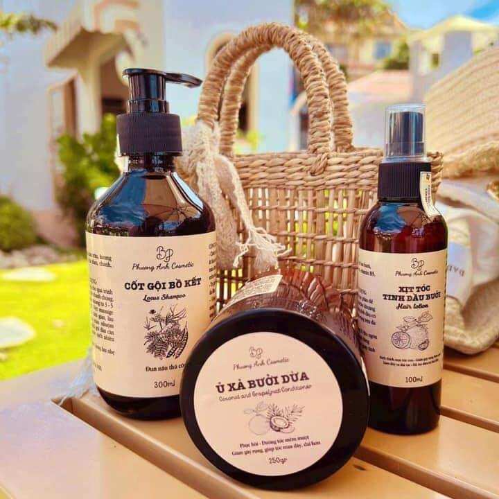 [Mua 2 tặng 2] Combo dầu gội xả bồ kết thảo dược giảm rụng kích mọc tóc MEEA.COSMETIC