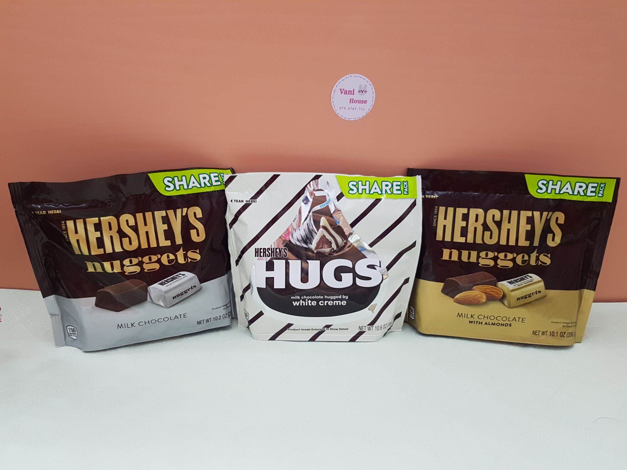 Kẹo socola hershey's nuggets - hàng mỹ