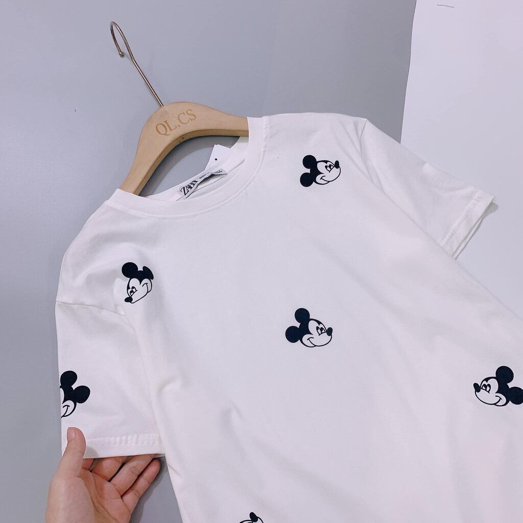 Áo mickey trắng dài cho c ce