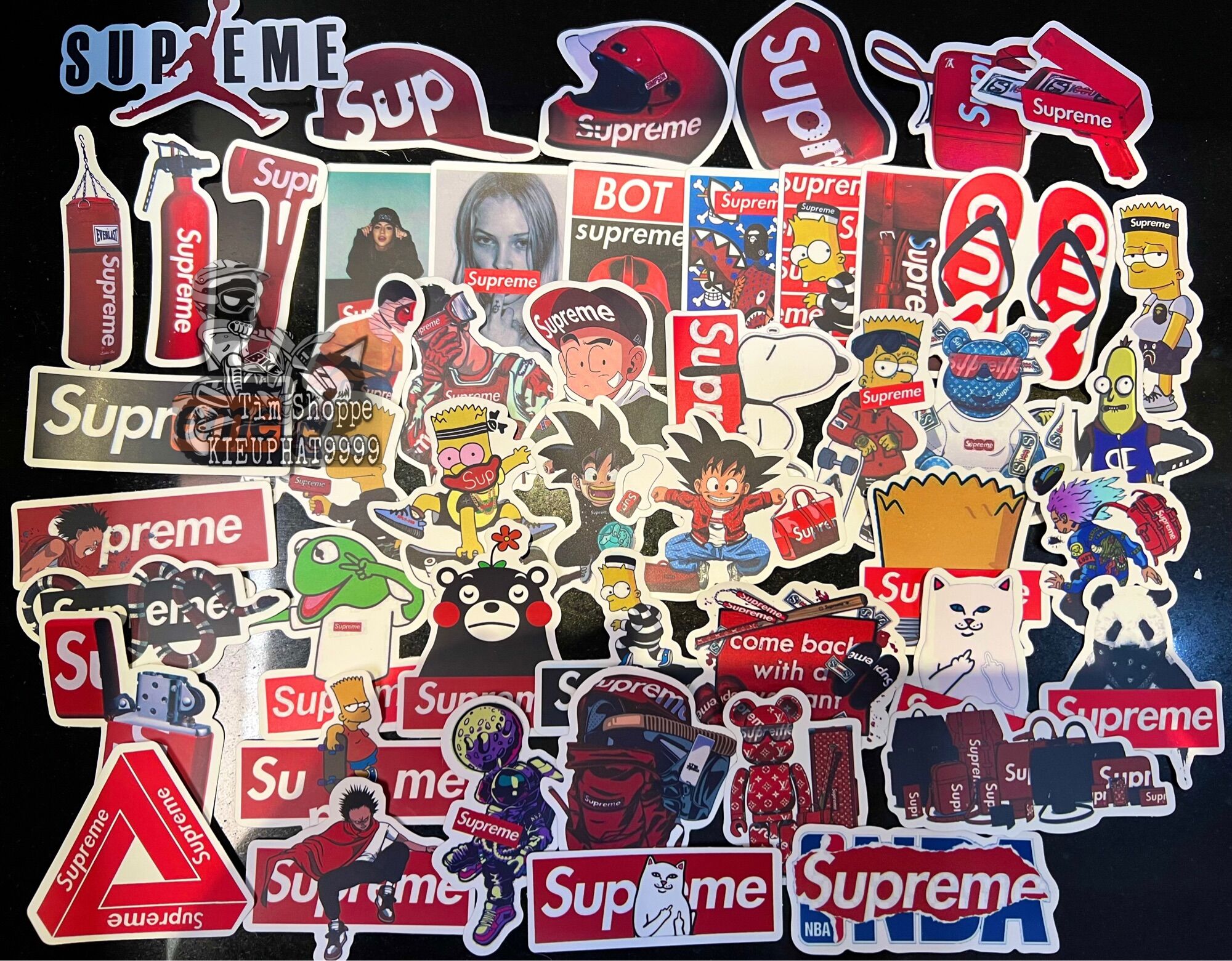 Hình Dán Sticker Hoạt Hình ( 2 Miếng Chọn Mẫu)
