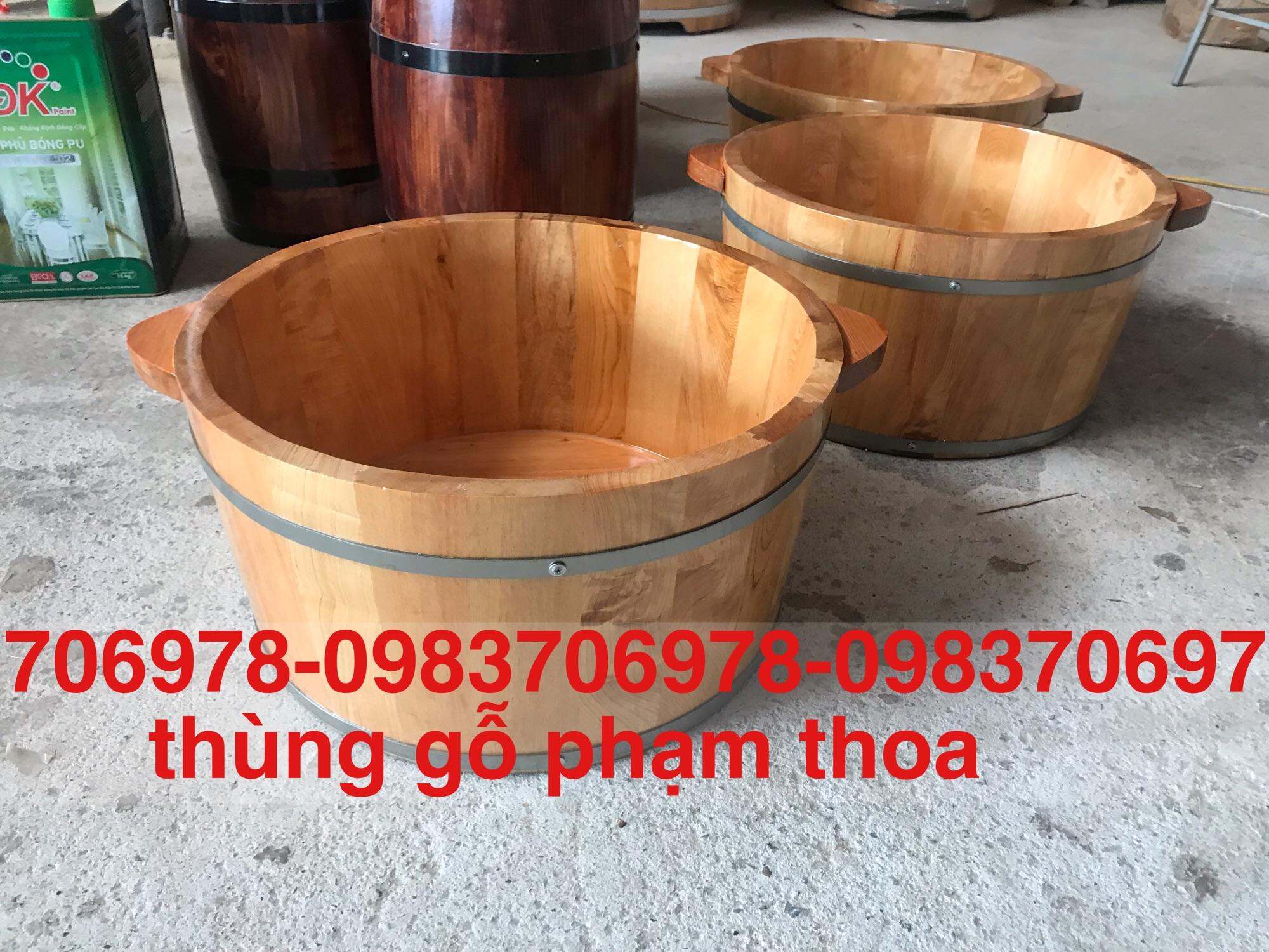 Chậu gỗ pomu ngâm mông phụ khoa cao cấp