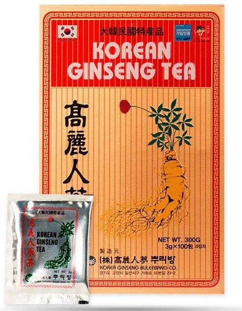 [HCM]Trà Hồng Sâm Hàn Quốc Buleebang Hộp 300g(3g×100 gói)PP Nhân Sâm Ánh Dương