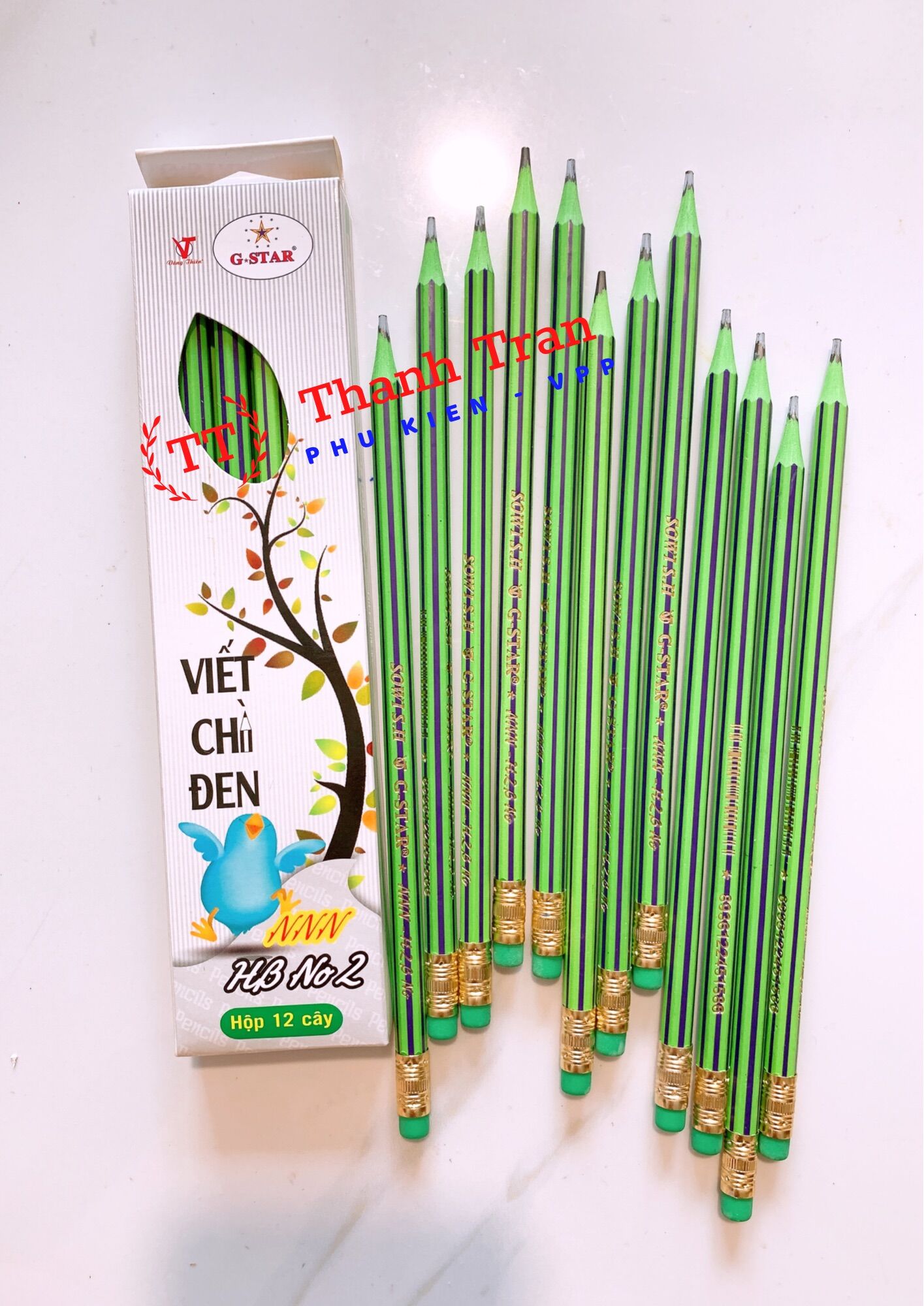 Hộp 12 cây bút chì hb nnn