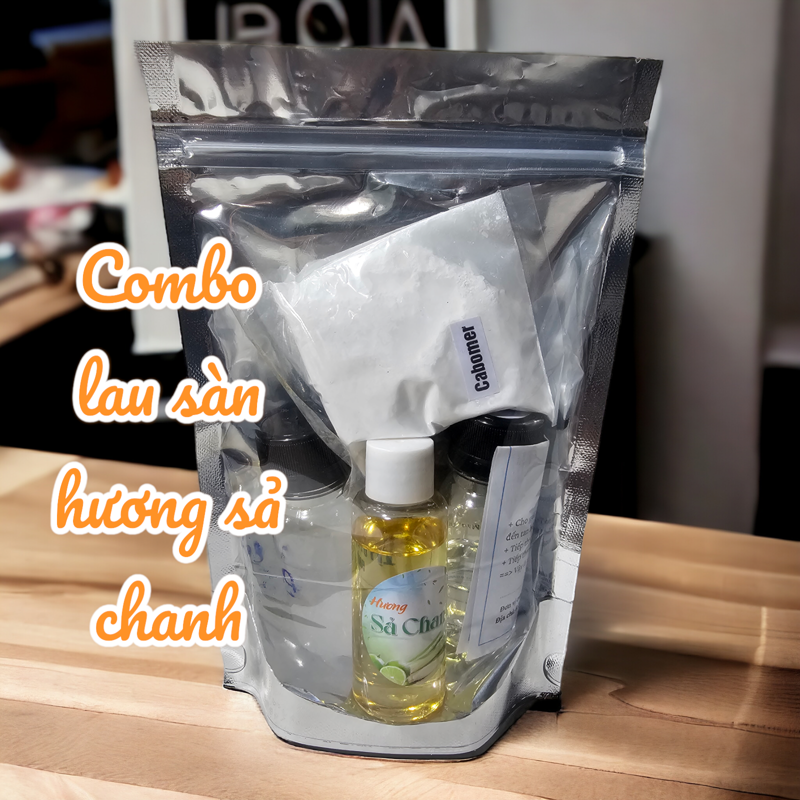 Set Bột pha nước lau sàn 12 lít, vệ sinh, làm sạch
