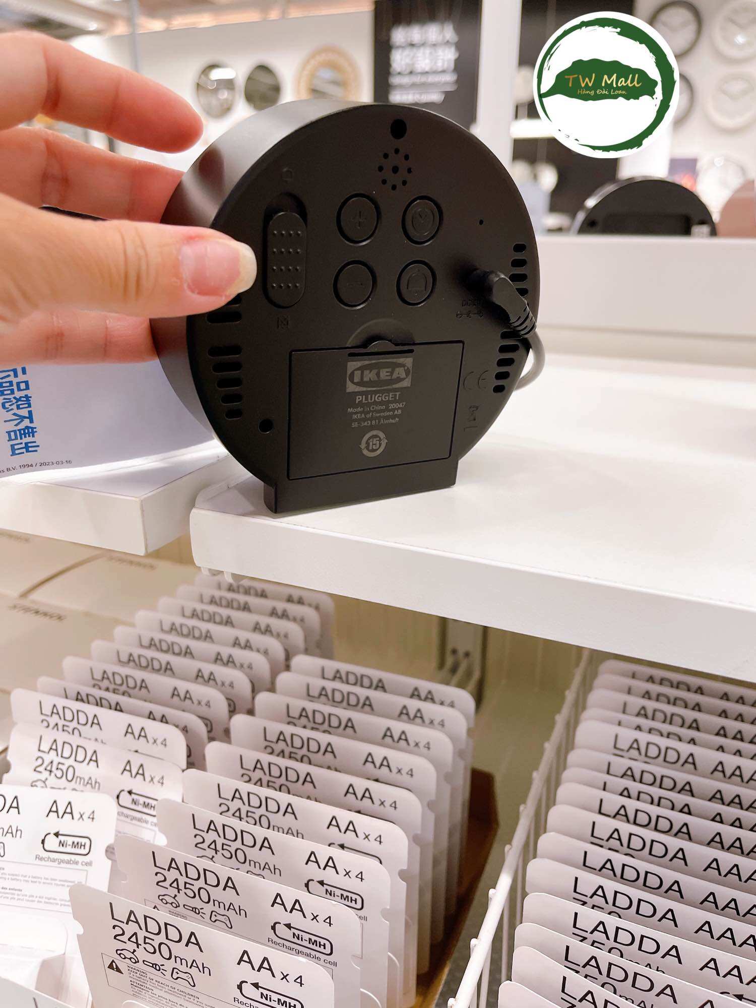 ĐỒNG HỒ ĐỂ BÀN IKEA PLUGGET - TW MALL
