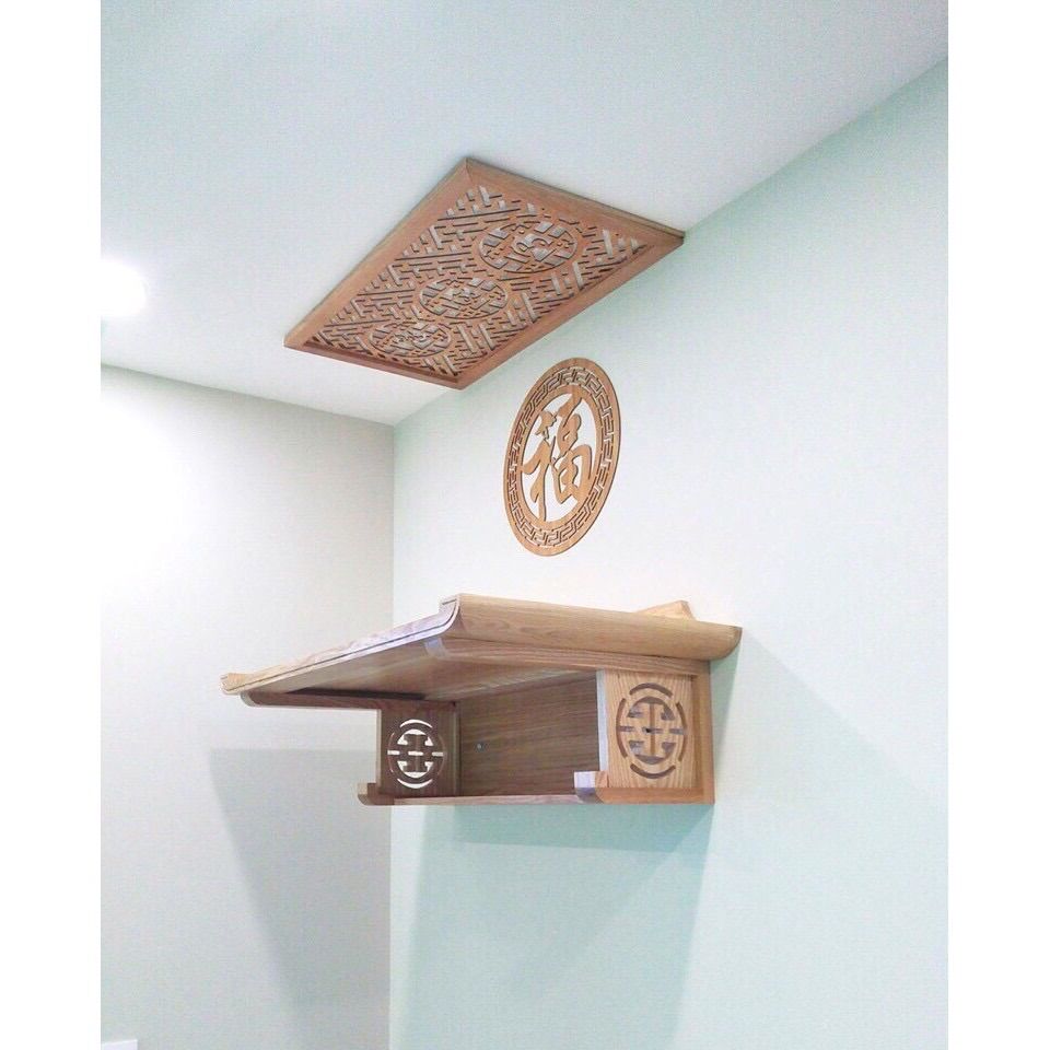 Bàn thờ gỗ sồi 69cm giá chỉ bàn thờ