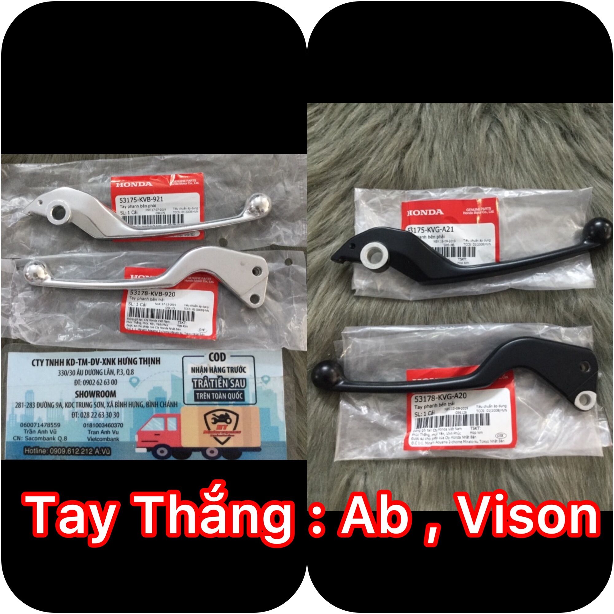 Cặp tay thắng : Ab 110 - 125 , Vison 2015 - 2020