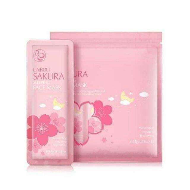 Bịch 15 Gói Mặt Nạ Ngủ Hoa Anh Đào Sakura