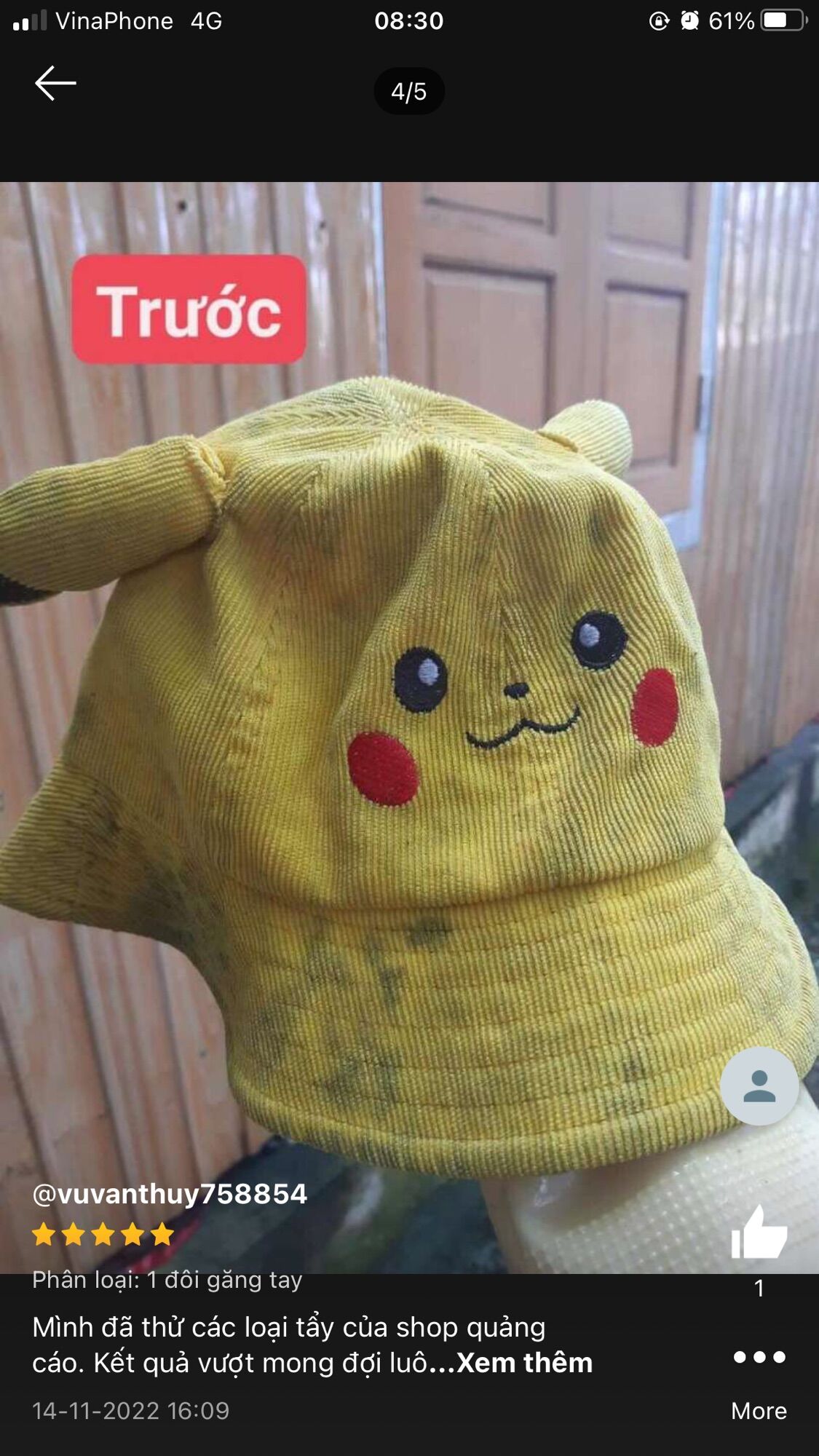 Nước tẩy mốc king kong
