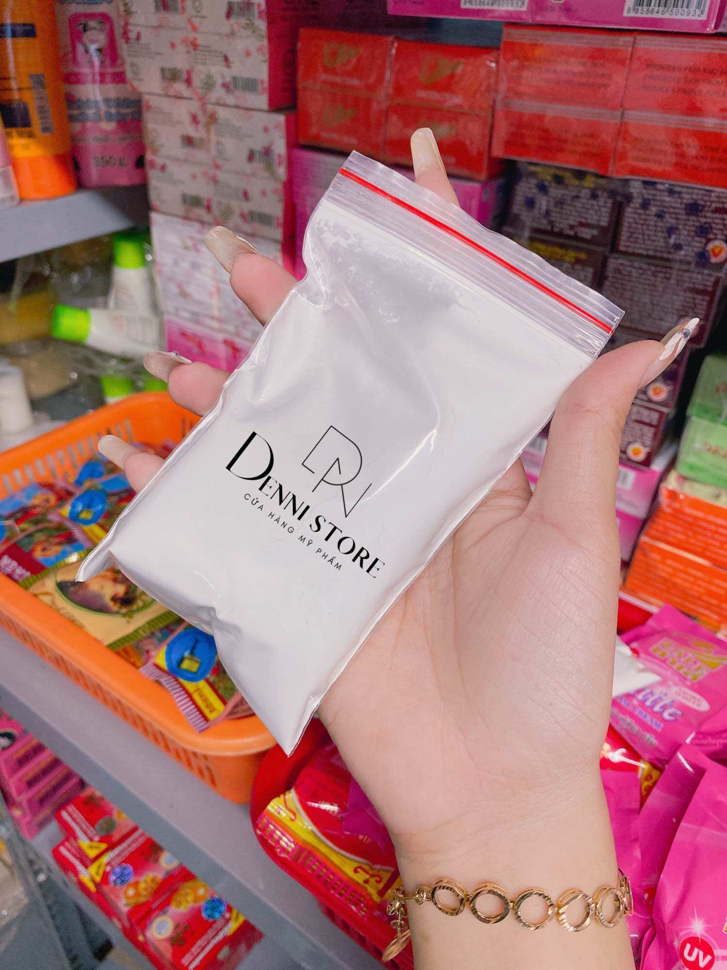 Bịch bột tẩy trắng cực mạnh 100g (bột kích trắng pha kem)