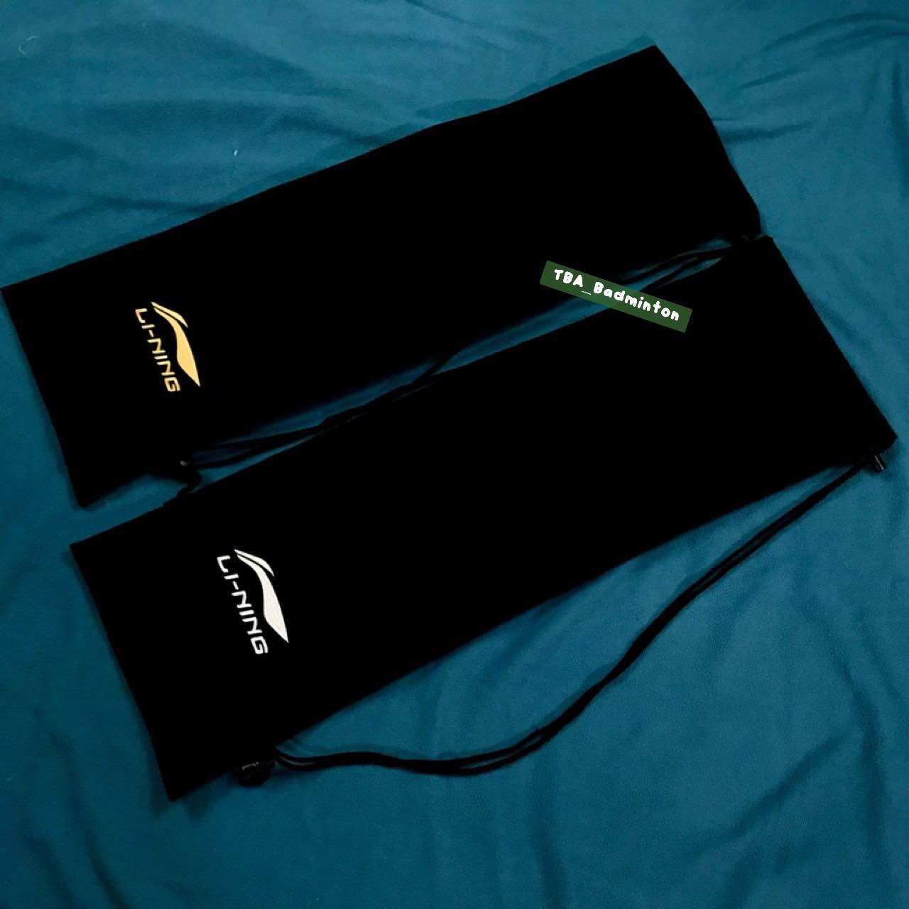 Túi nhung đựng vợt cầu lông thêu logo Lining - Đựng tối đa 4 vợt