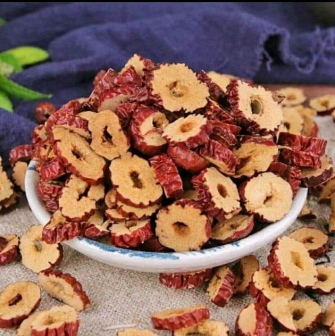 500g táo đỏ thái lát,hồng táo tân cương,trà táo đỏ