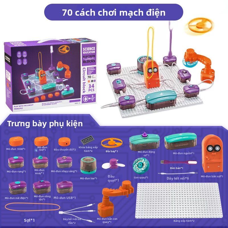 JIUJIUQI | Bộ Kit Thí Nghiệm Mạch Điện Khoa Học
