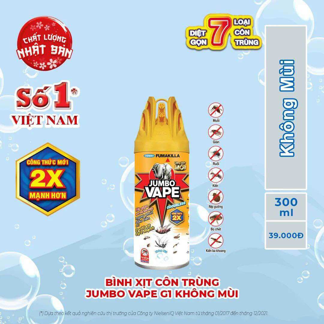 Bình xịt côn trùng Jumbo Vape 300ml