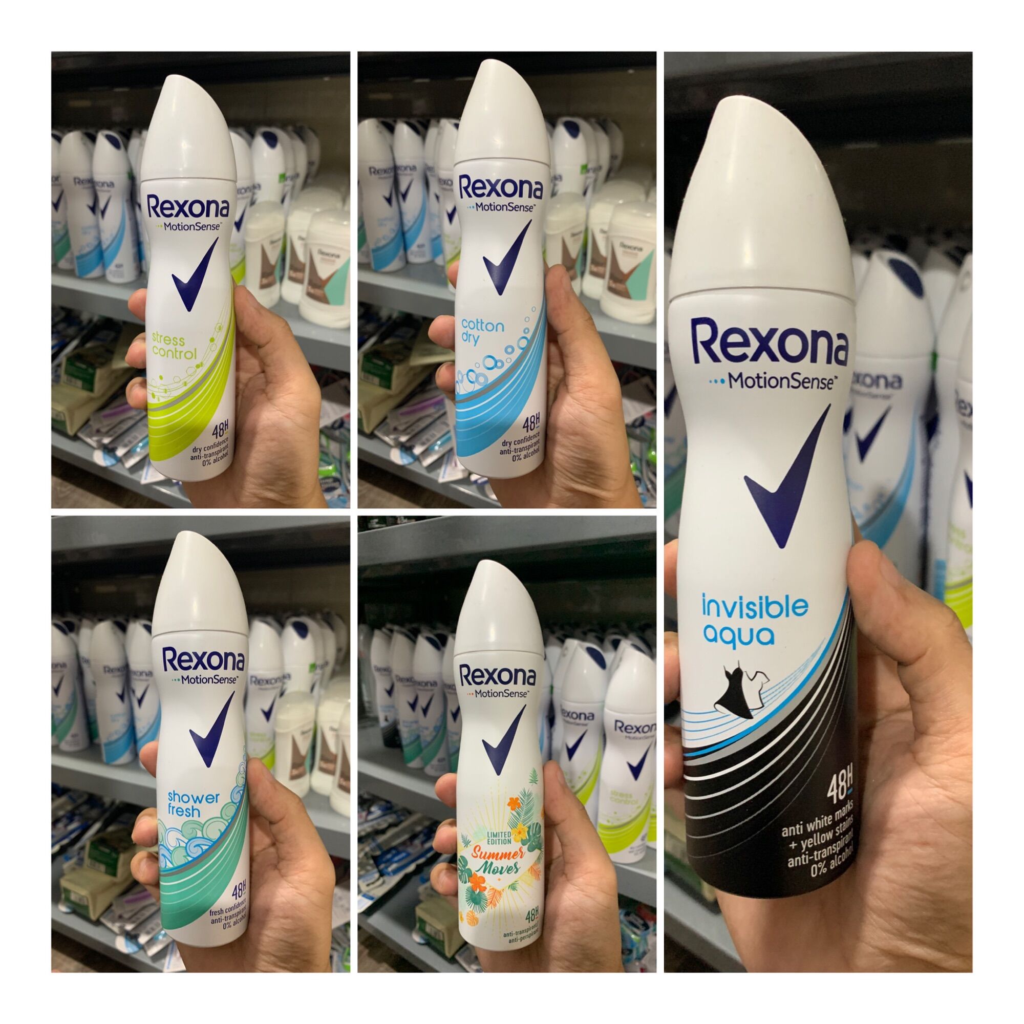 Xịt khử mùi Rexona các loại, Hàng Đức