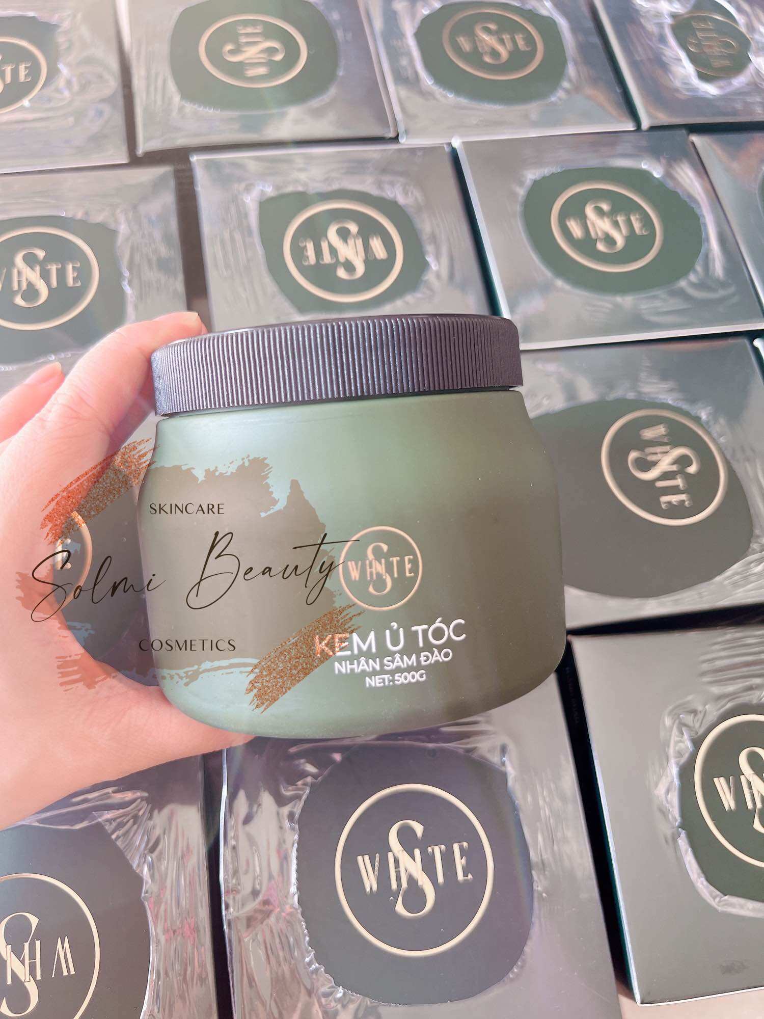 [HCM]Kem ủ tóc nhân sâm đào Swhite mẫu mới 2023