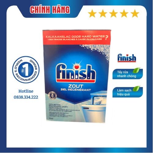 [HCM] Muối rửa bát Finish 4kg