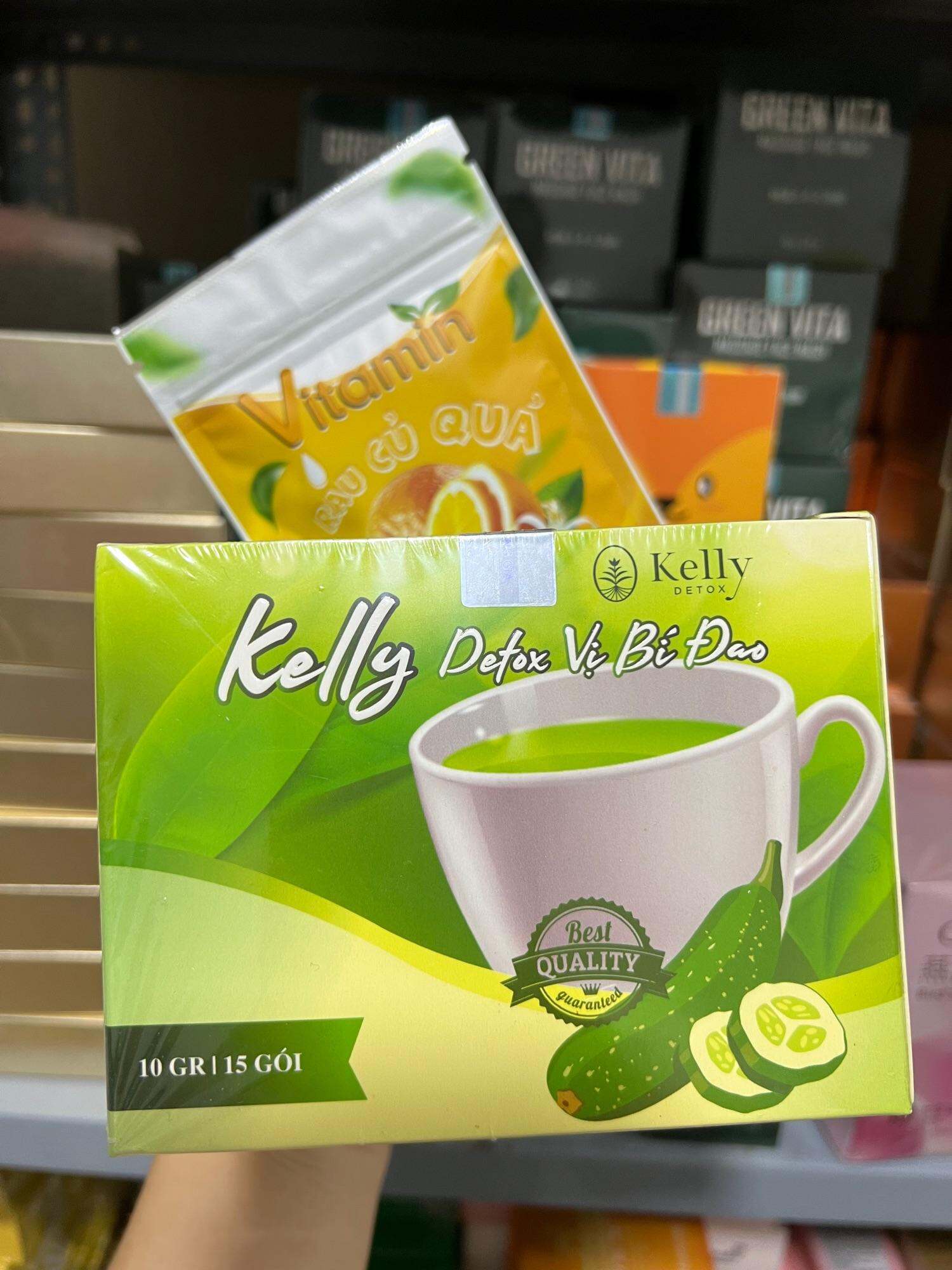 Trà bí đao Giảm Cân Kelly Detox Chính Hãng 15 gói