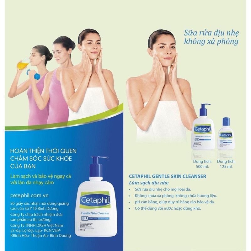 Sữa Rửa Mặt Cetaphil Gentle Skin Cleanser 500ml,473ml