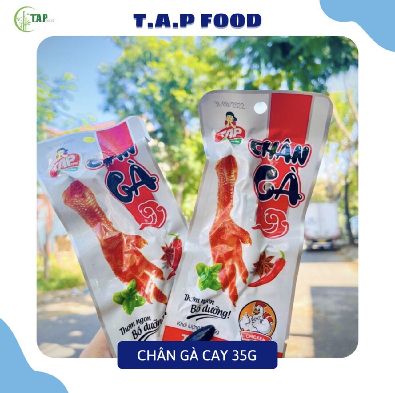 Combo 20c chân gà cay tứ xuyên ủ vị hãng tap food 35gr