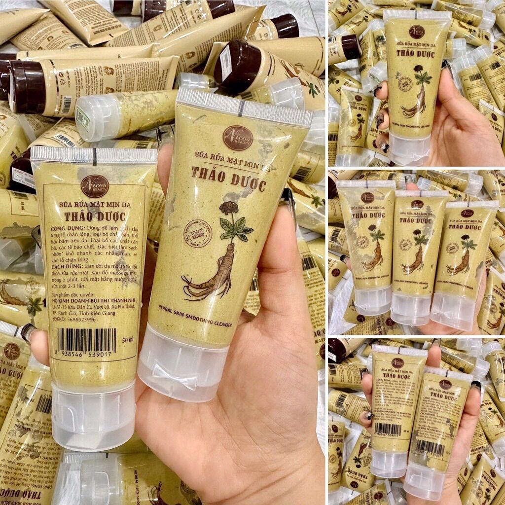 Sữa rữa mặt Đông y thảo dược Nicos beauty ( tẩy tế bào )