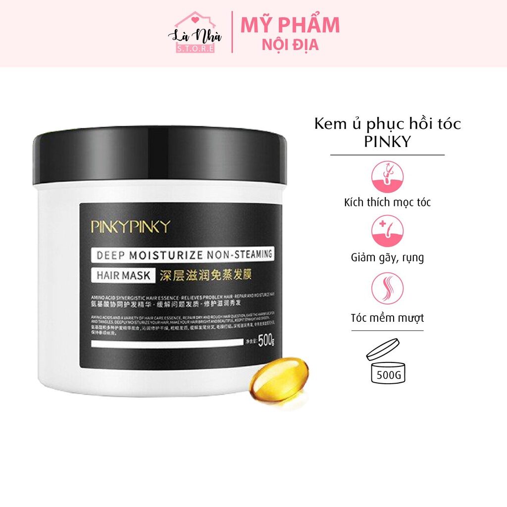 Kem ủ tóc thần thánh pinky pinky phục hồi tóc mềm tóc