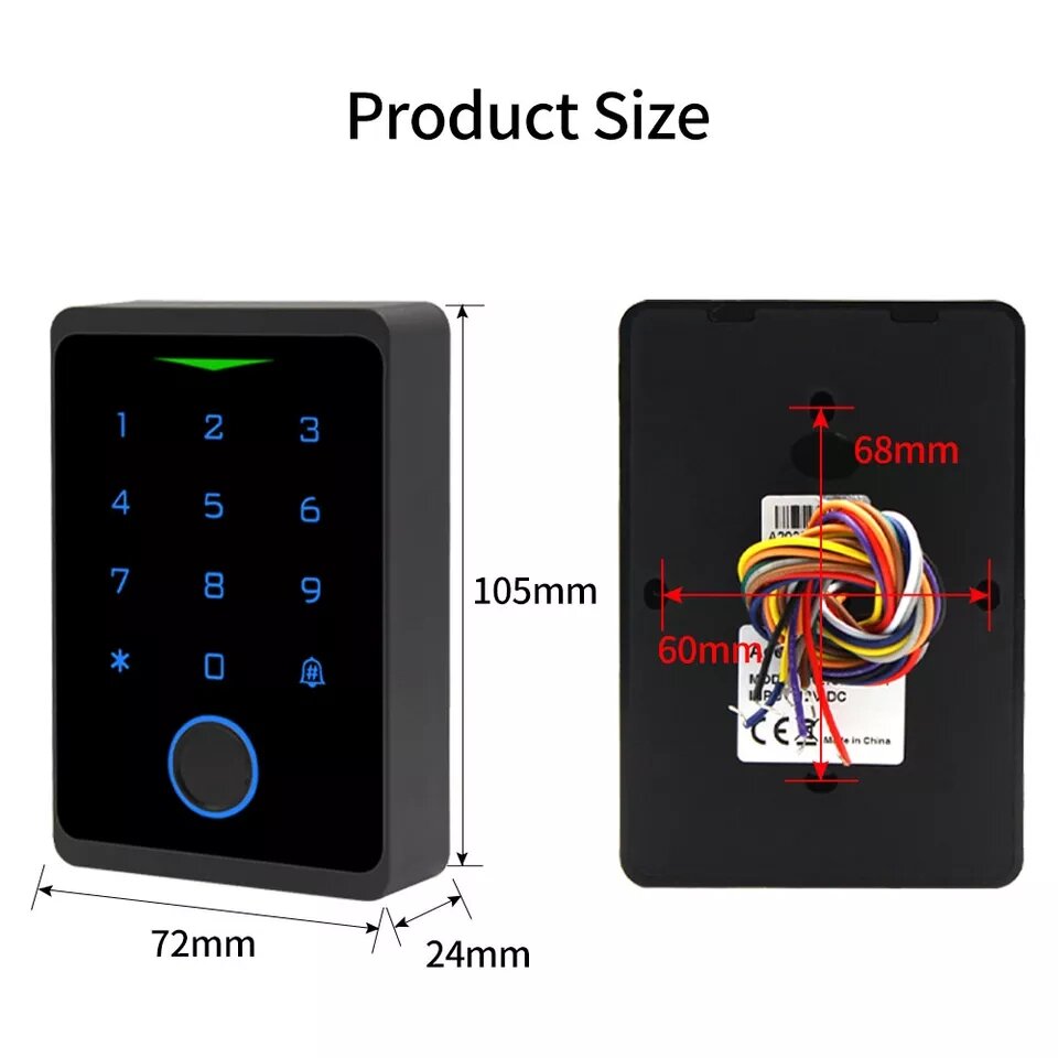 Đầu đọc vân tay Tuya Smart Wifi Control cho cửa kiểm soát