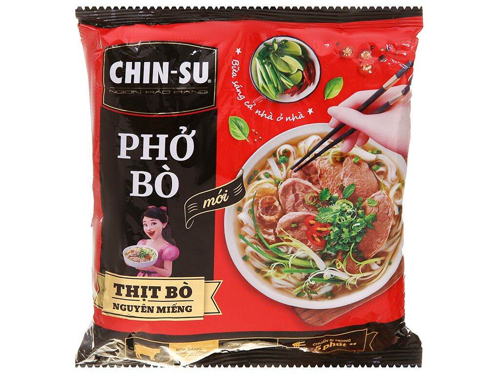 12 gói phở bò/ hủ tiếu/ bánh đa cua mix vị