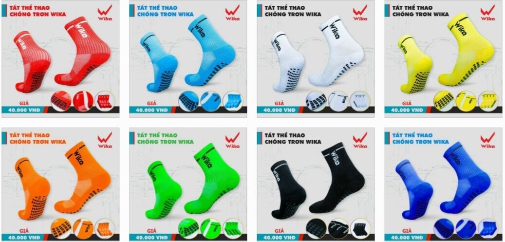Vớ Bóng Đá Chống Trượt Ngắn Wika ,Vớ Chống Trượt ngắn