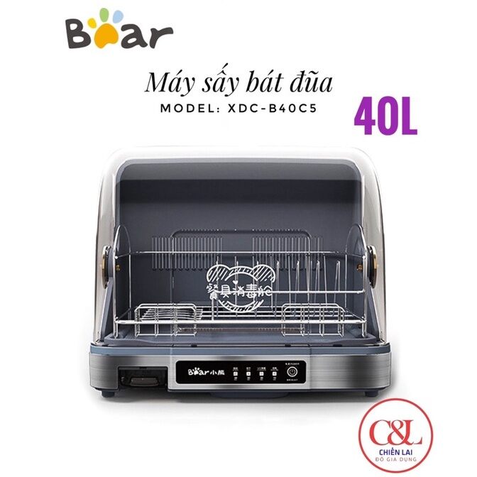 Máy sấy diệt khuẩn UV bát đĩa Bear B40C5 -dung tích 40Lit